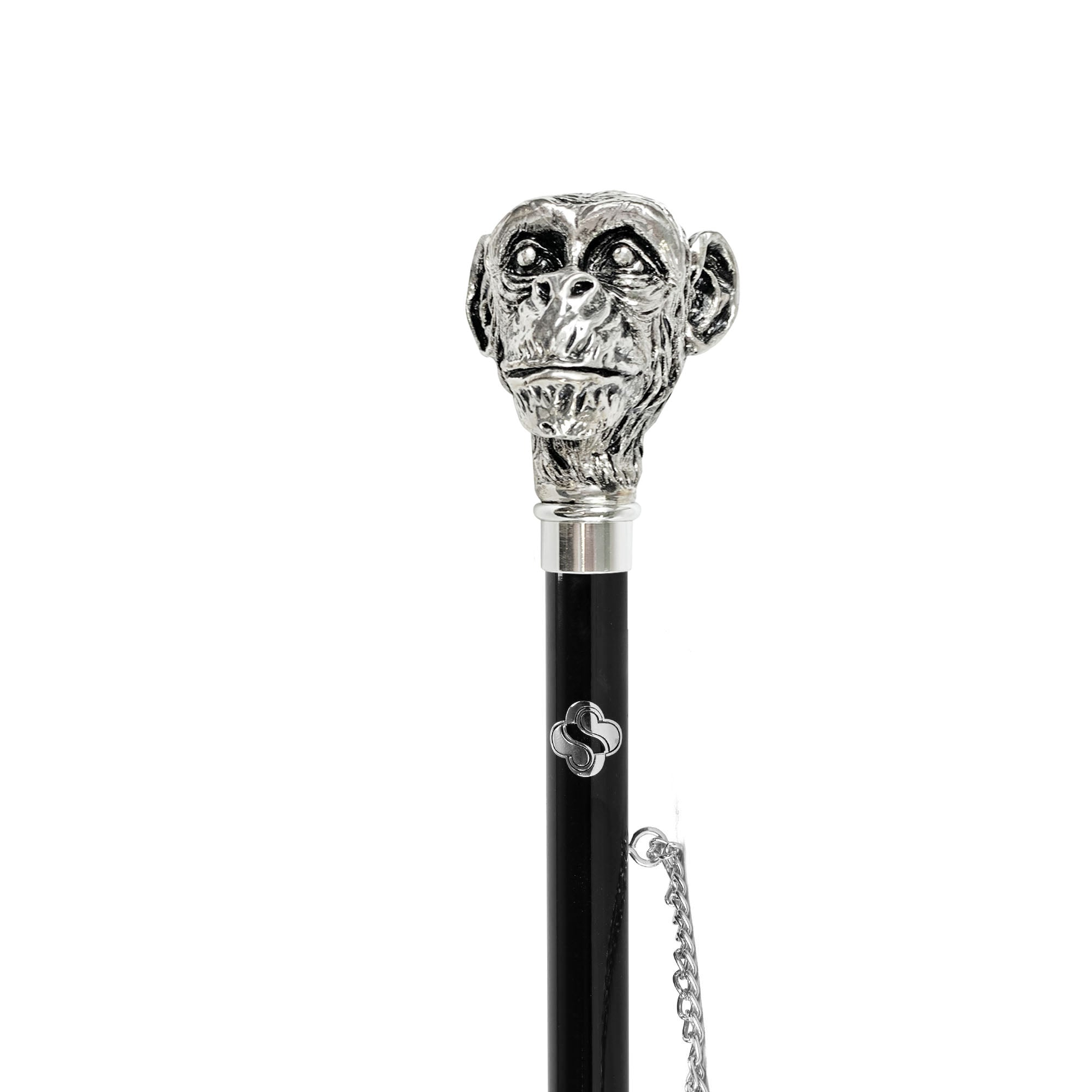 Exclusive Handle Design 925 Silver-Plated Monkey Shoehorn