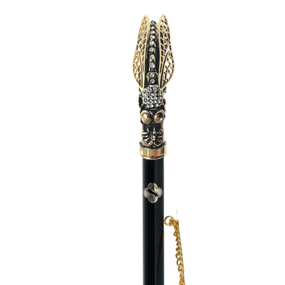 Chic 24K Gold-Plated Shoehorn with Handcrafted Dragonfly Handle