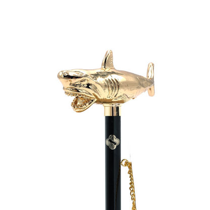 Ocean-Inspired Shark Handle 24K Gold-Plated Shoehorn