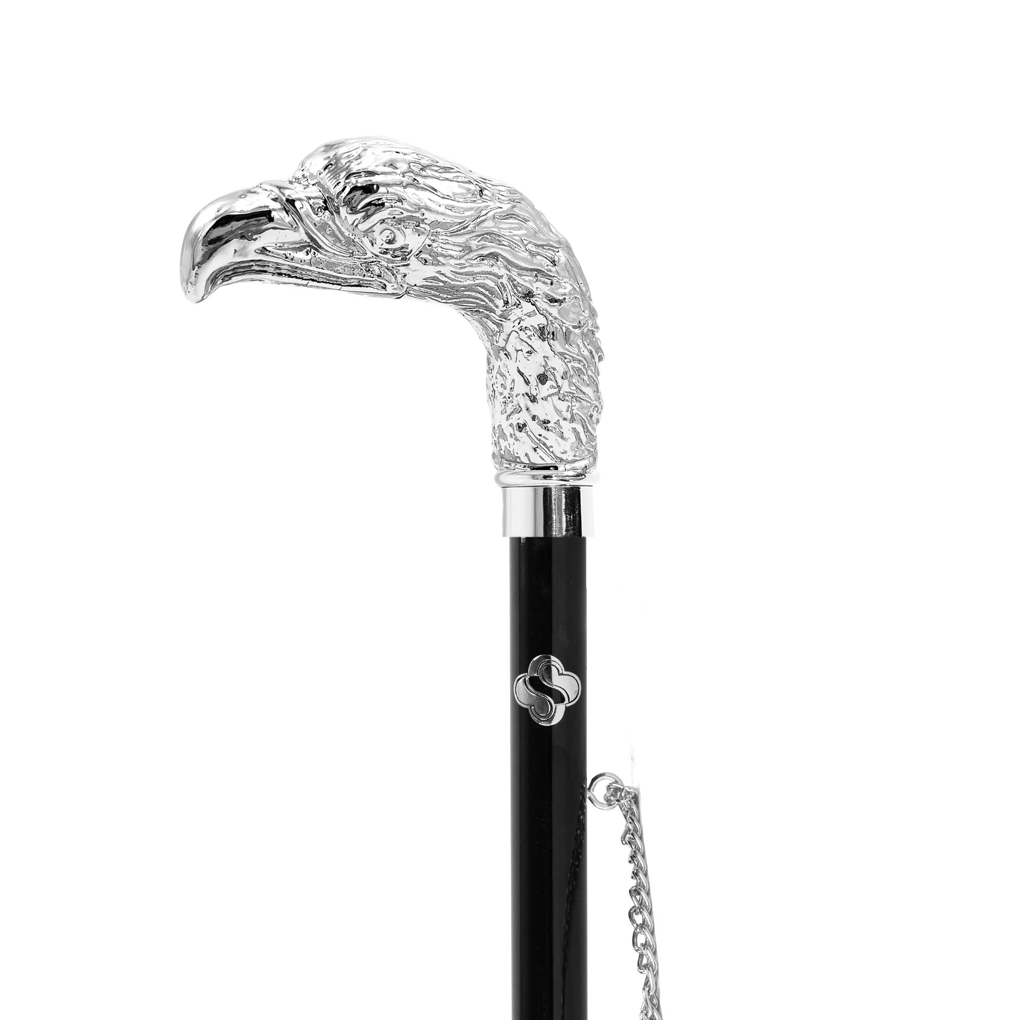 Exclusive Design Eagle Handle 925 Silver-Plated Shoehorn