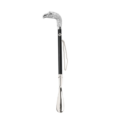 Exclusive Design Eagle Handle 925 Silver-Plated Shoehorn