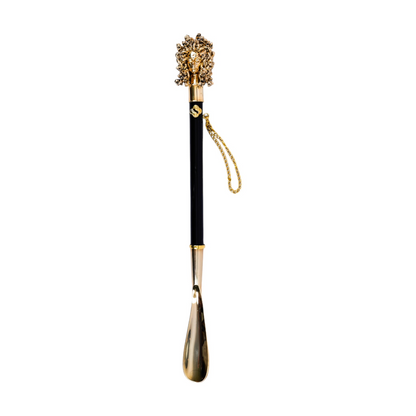 24K Gold-Plated Medusa Shoehorn – Handmade Italian Luxury Accessory