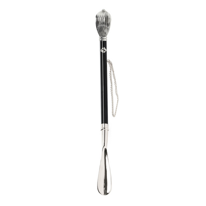 Elegant Drop-Shaped Silver-Plated Shoehorn – Handmade in Italy