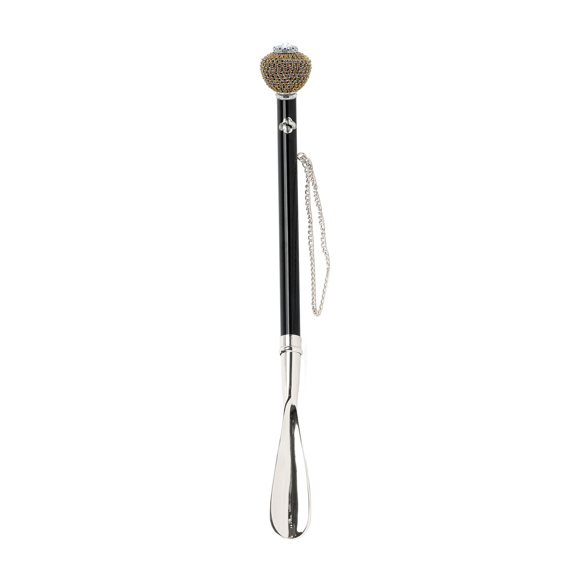 Fashionable Designer Shoehorn with Topaz Crystals Handle