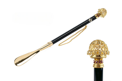 Chic Ornaments Handle Handmade Shoehorn with Filigree