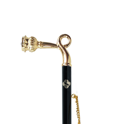 Handmade Elegance: Italy's Finest Shoehorn with Blue Crystal