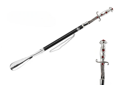 Artistic and Handmade Handle Silver-Plated 925 Shoehorn