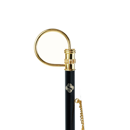 Artisanal Italian Luxury Crystals 24K Gold Plated Handle Shoehorn