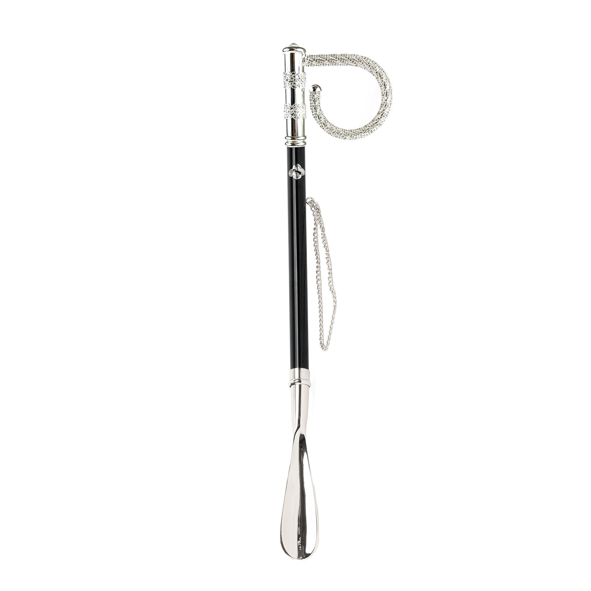 Designer Handmade Brilliant Shoehorn in Silver-Plated Brass 925