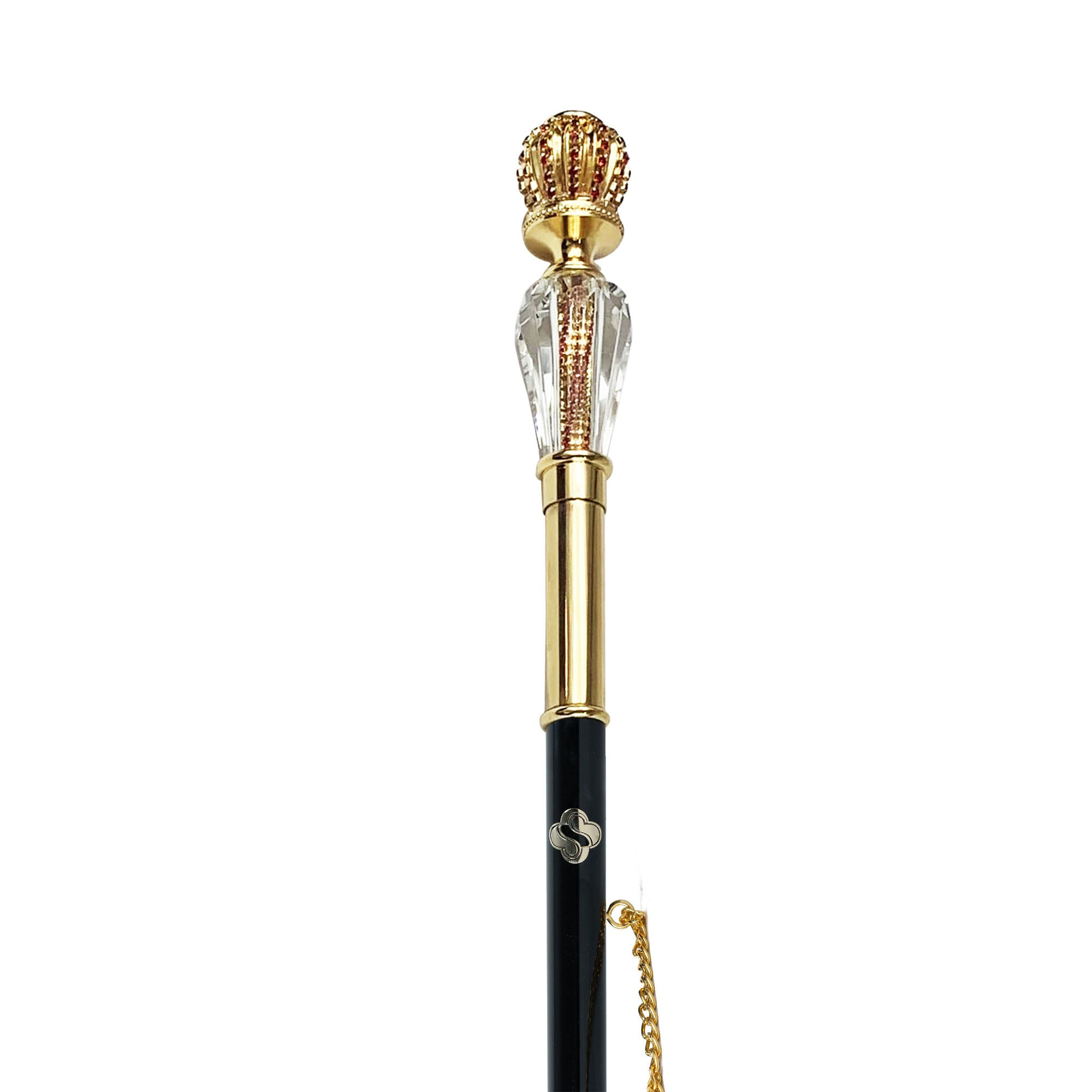 24K Gold Shoehorn with Red Crystal Accents – Italian Artisan Luxury
