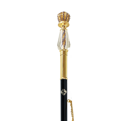 24K Gold Shoehorn with Sapphire Crystal Detailing – Italian Craftsmanship