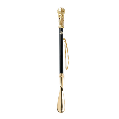 Handmade Golden Tower Shoehorn – 24K Gold-Plated Elegance
