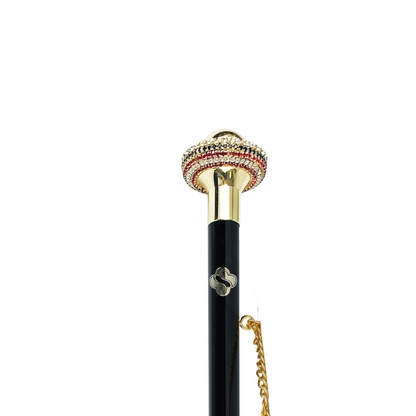 Elegant Chic Crystal Shoehorn with 24K Gold-Plated Details