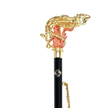 Golden Octopus 24K Gold-Plated Shoehorn with Intricate Tentacle Handle