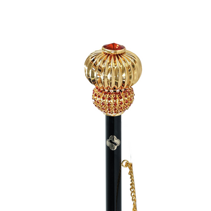 Chic 24K Gold Plated Round Ball Knob with Crystals – Shoehorn