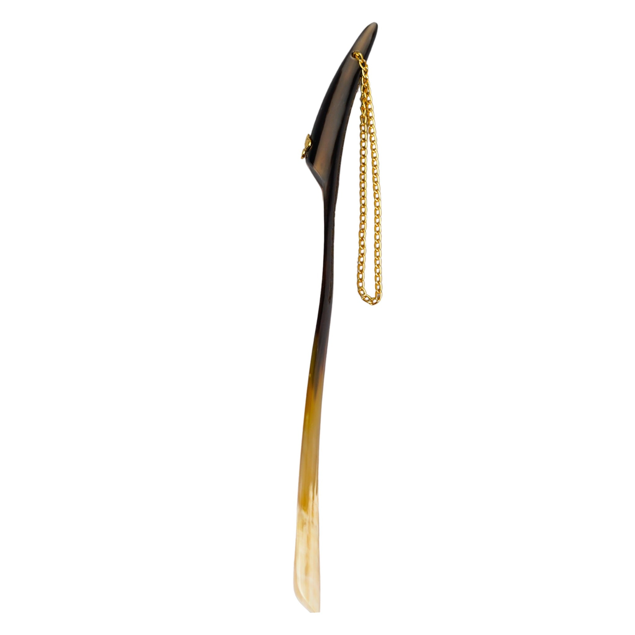 Artisan Horn Shoehorn – Natural Light Color, Handcrafted Elegance