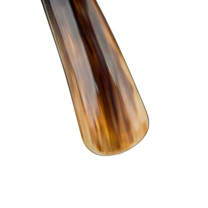 Handcrafted Elegant Natural Dark Color Artisan Horn Shoehorn