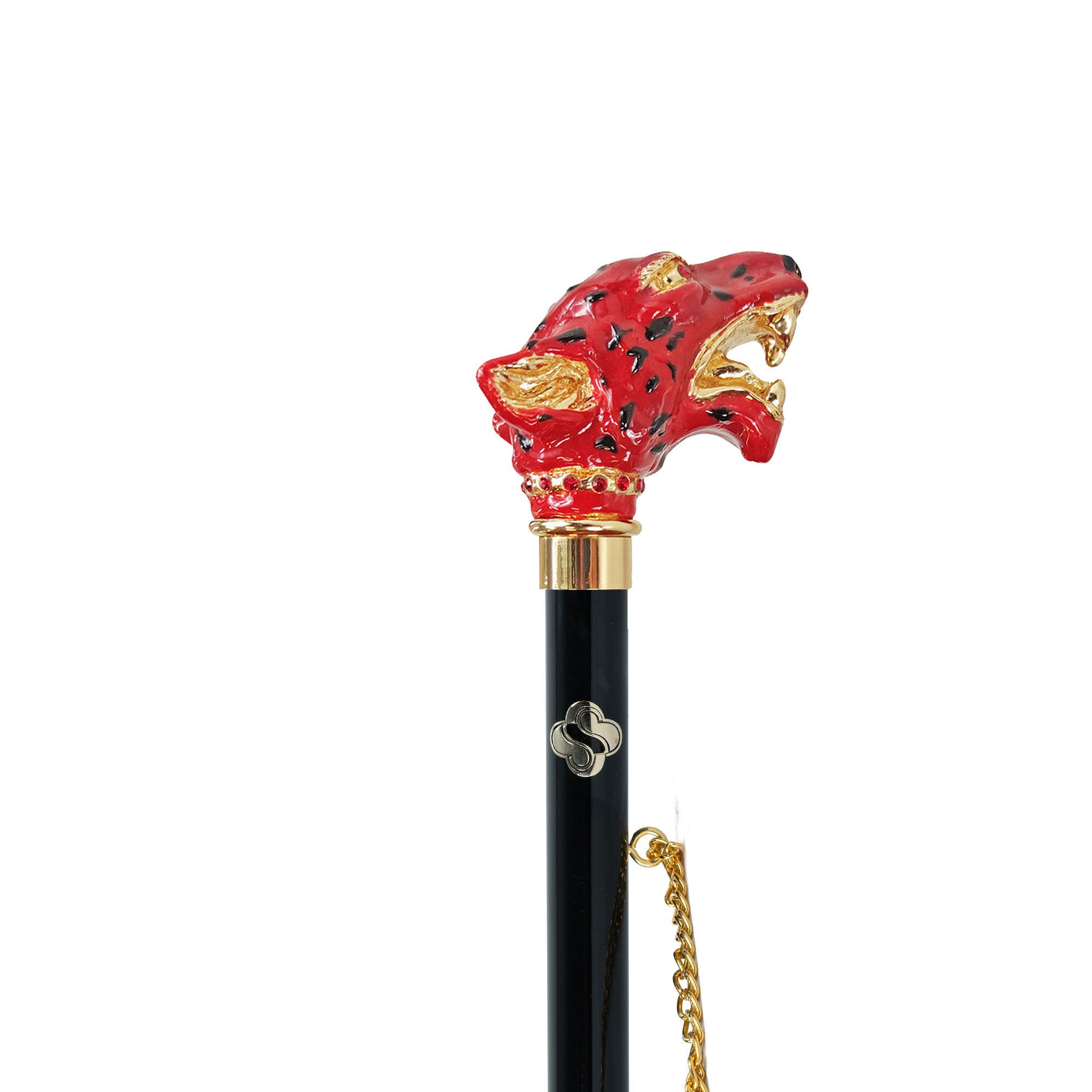 Vibrant Design 24K Gold-Plated Shoehorn with Colorful Puma Handle