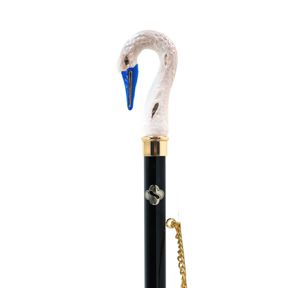 Exclusive Swan Hand-Painted 24K Gold-Plated Swan Shoehorn