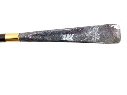 Elegant Italian Shoehorn with Enameled Golden Dolphin Handle