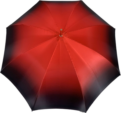 Handcrafted Elegant Red Double Canopy Umbrella with Rose Design