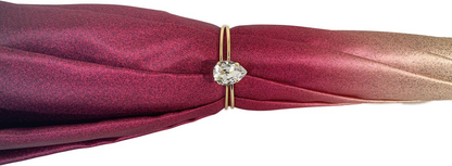 Luxury Peacock Umbrella with Swarovski Handle and Gold Accents