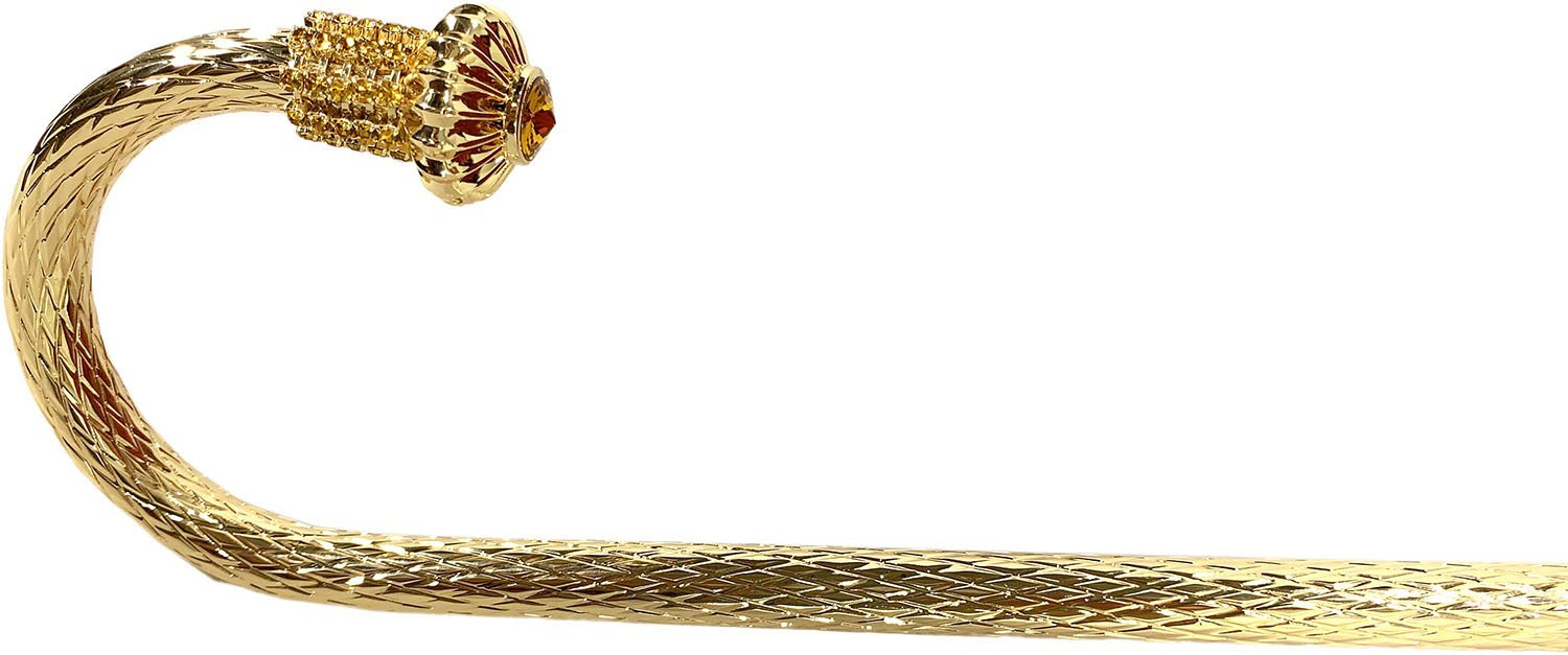 Handmade Beautiful Double Canopy Umbrella in Luxurious Orange Satin