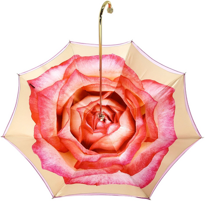 Exclusive Elegant Pink Umbrella with Rose Design