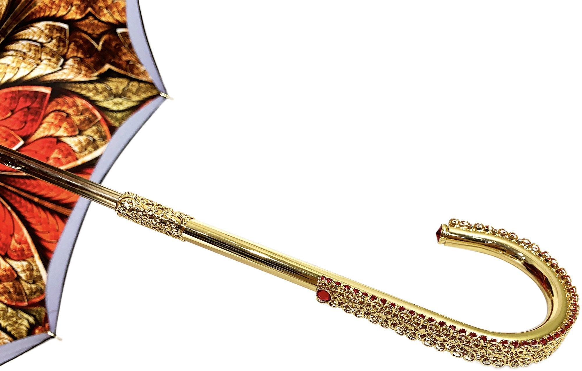 Exclusive Red Double Canopy Luxury Ladies Umbrella