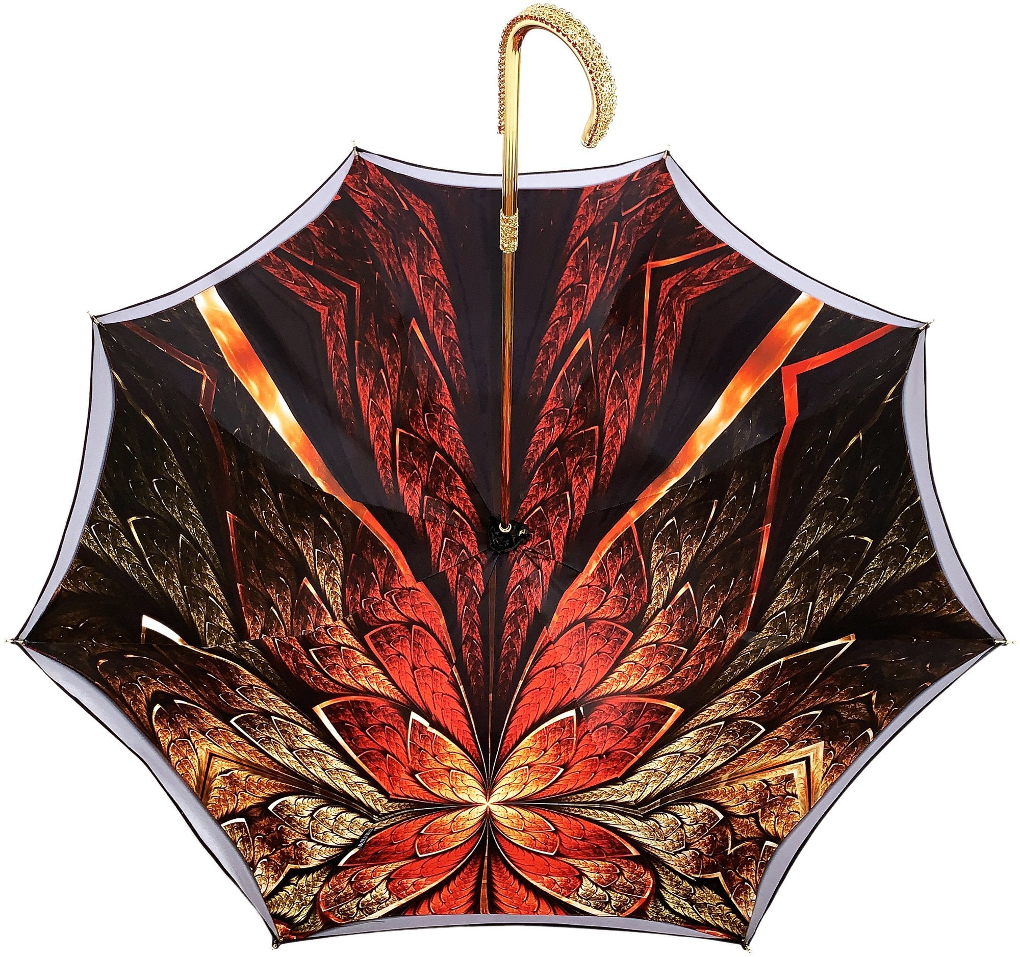 Exclusive Red Double Canopy Luxury Ladies Umbrella