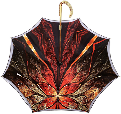 Exclusive Red Double Canopy Luxury Ladies Umbrella