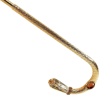 Sunflower Elegance – Double Canopy Umbrella with 24K Gold Details