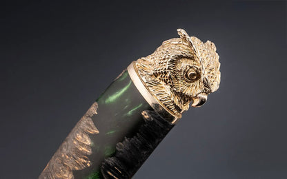 Damascus steel blade handmade art knife