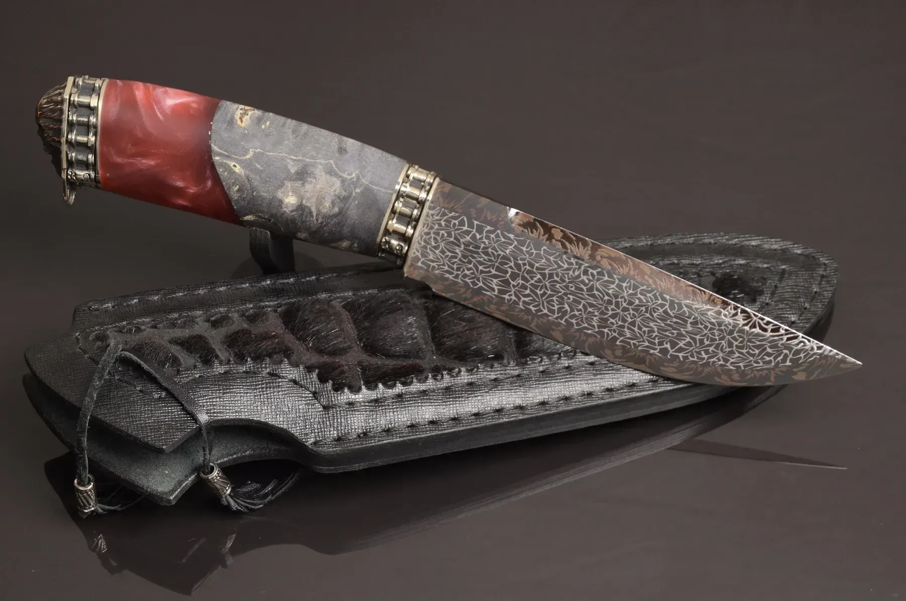 Engraved handmade knife gift