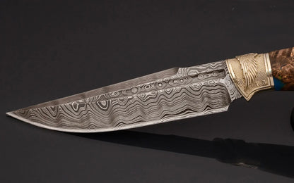 Hybrid handle handmade art knife