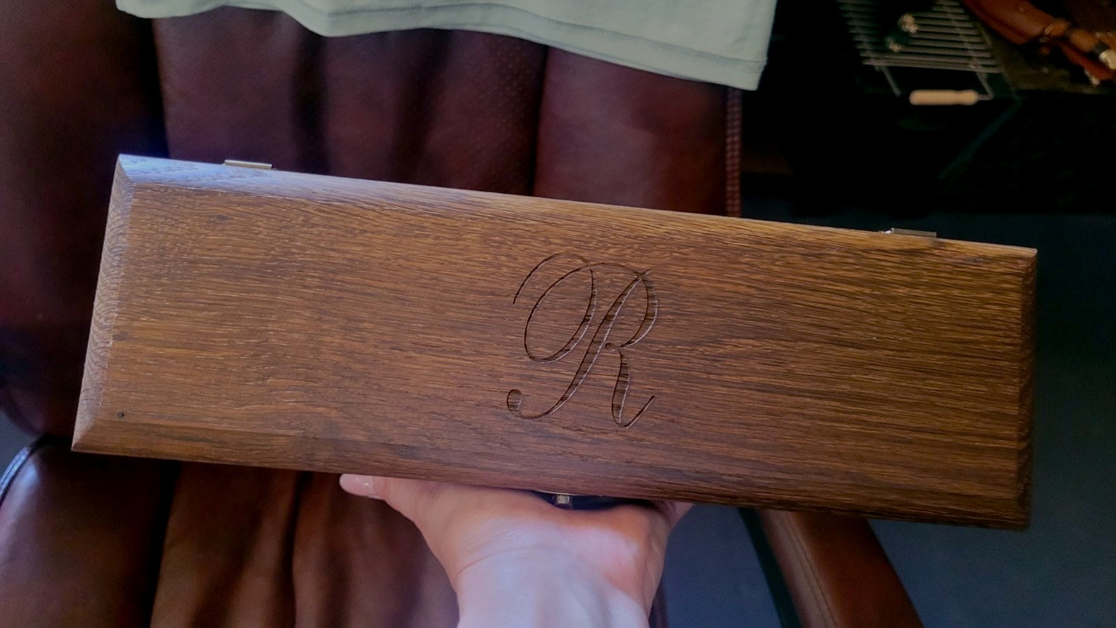 Premium Oak Gift Case for Knife