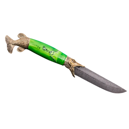 Pike handmade art knife