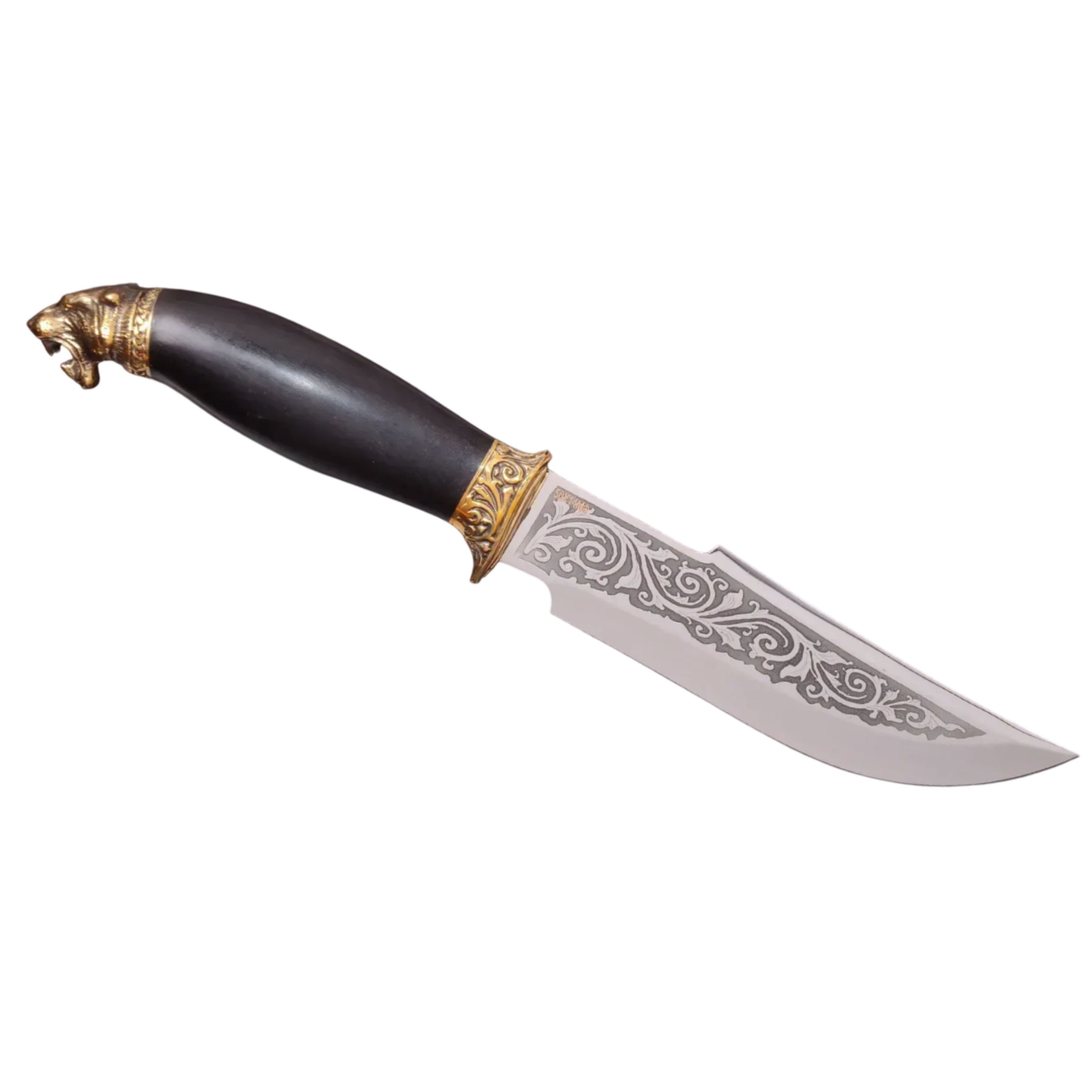 Turanian Tiger Knife with Hornbeam Handle and Stainless Blade