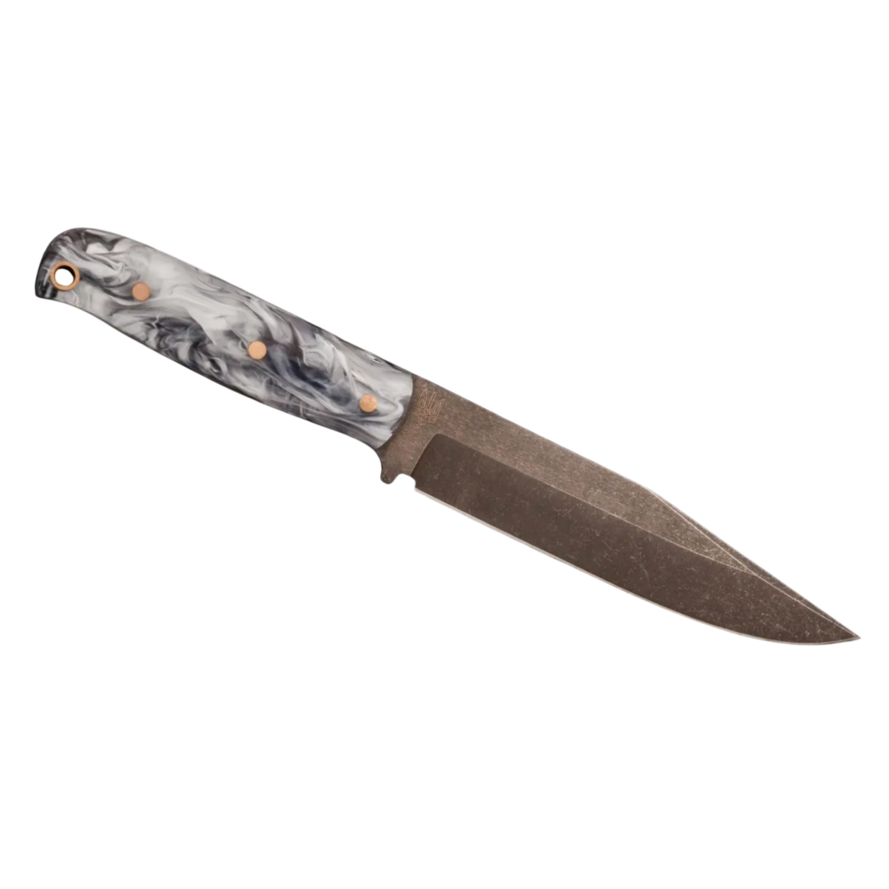 Exclusive Tactical Knife Steel with Acrylic Handle and MOLLE Sheath