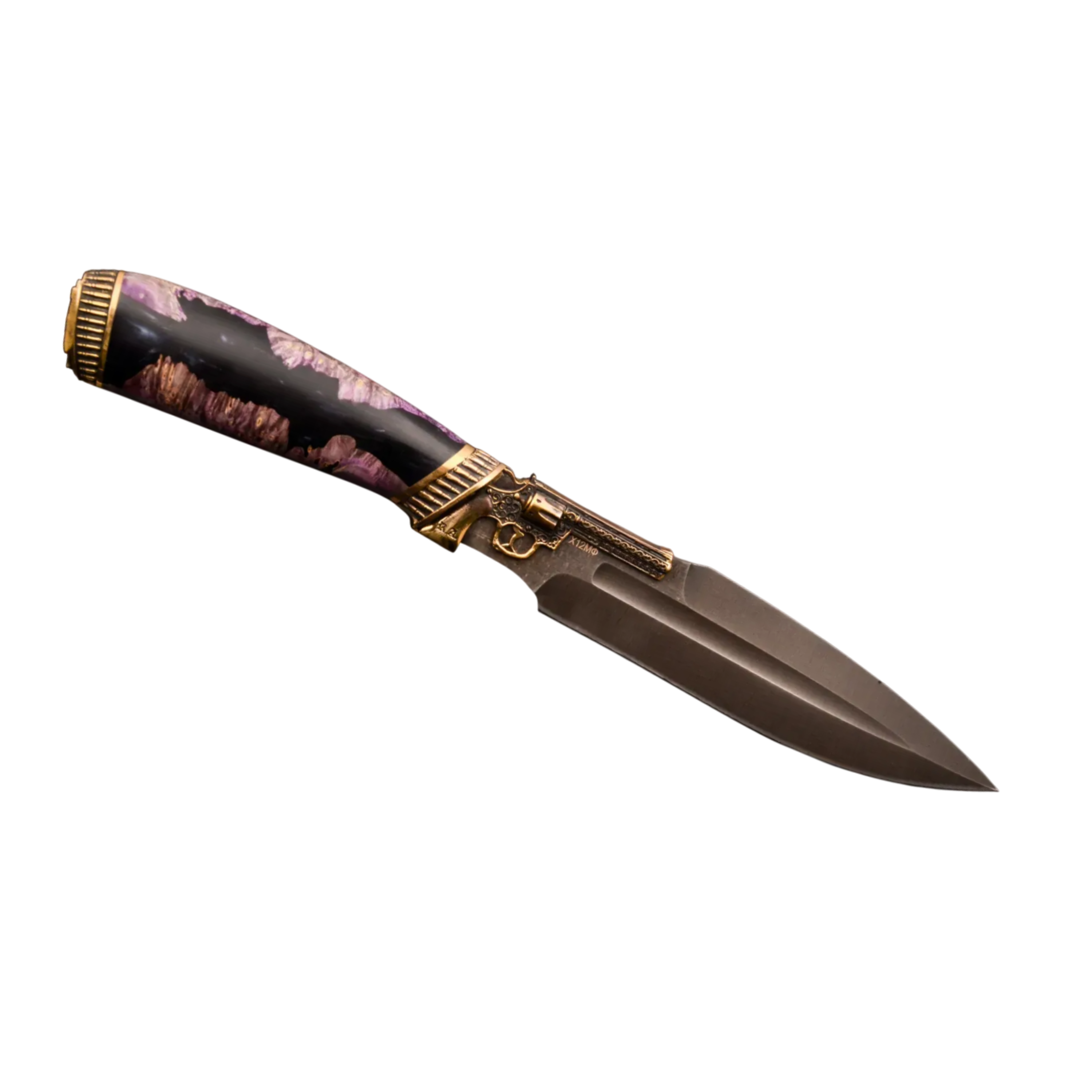 Designer Exclusive Handmade Knife with Revolver Guard