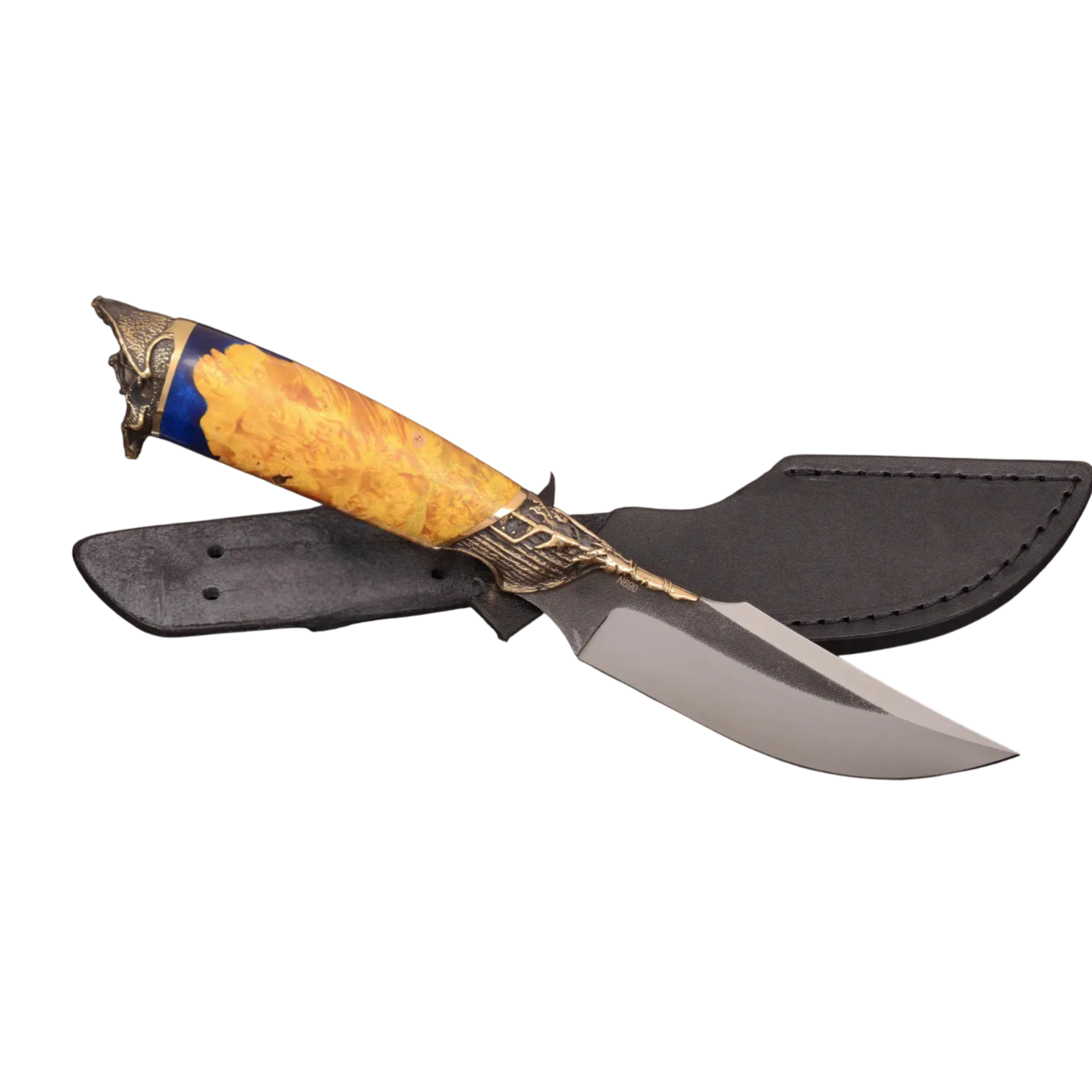 Black Pearl Handcrafted Universal Knife with Hybrid Handle