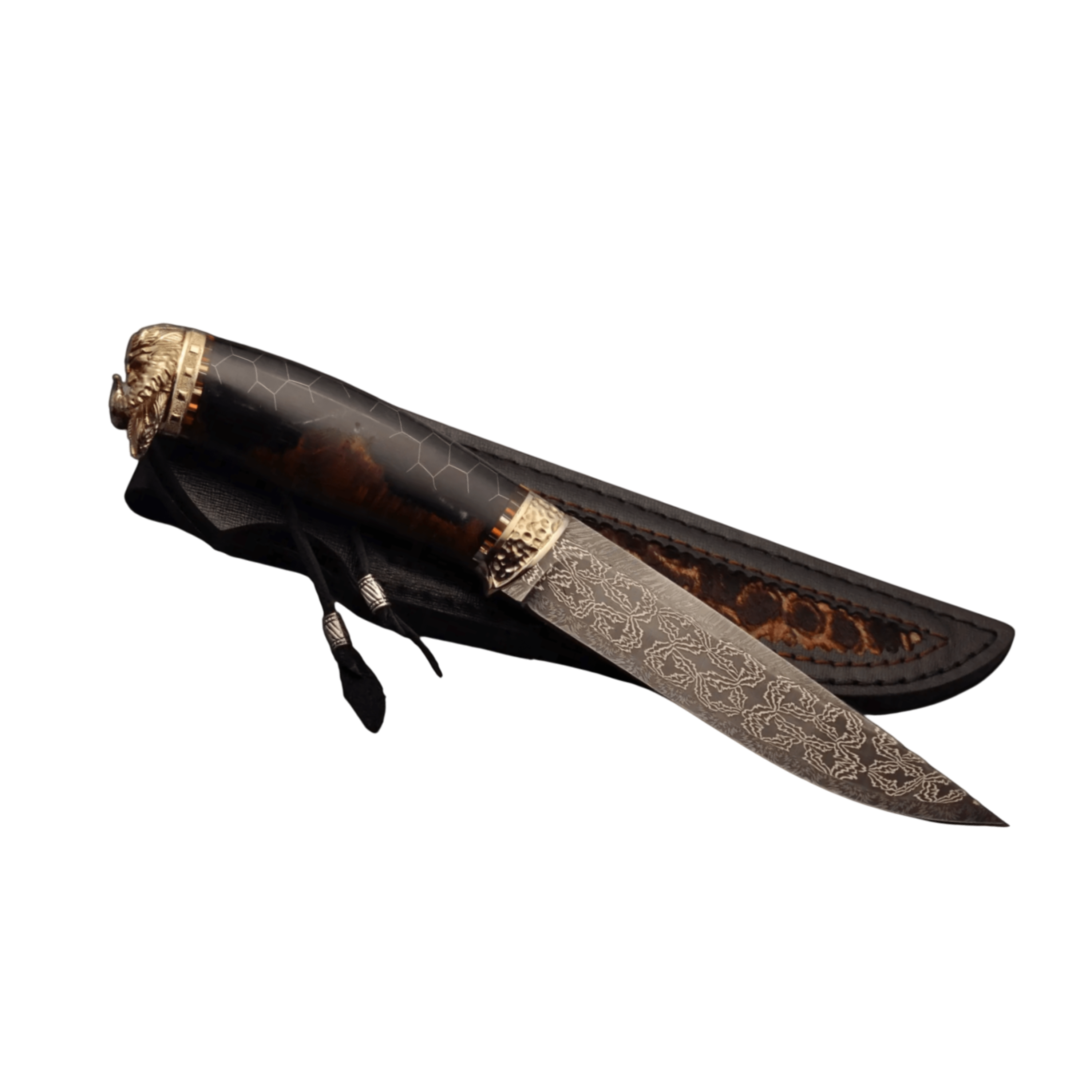 Viking Exclusive Designer Hunting and Fishing Knife with Leather Sheath