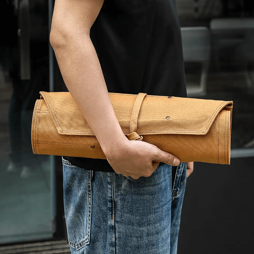 Professional Canvas Knife Roll Case – 8 Slots