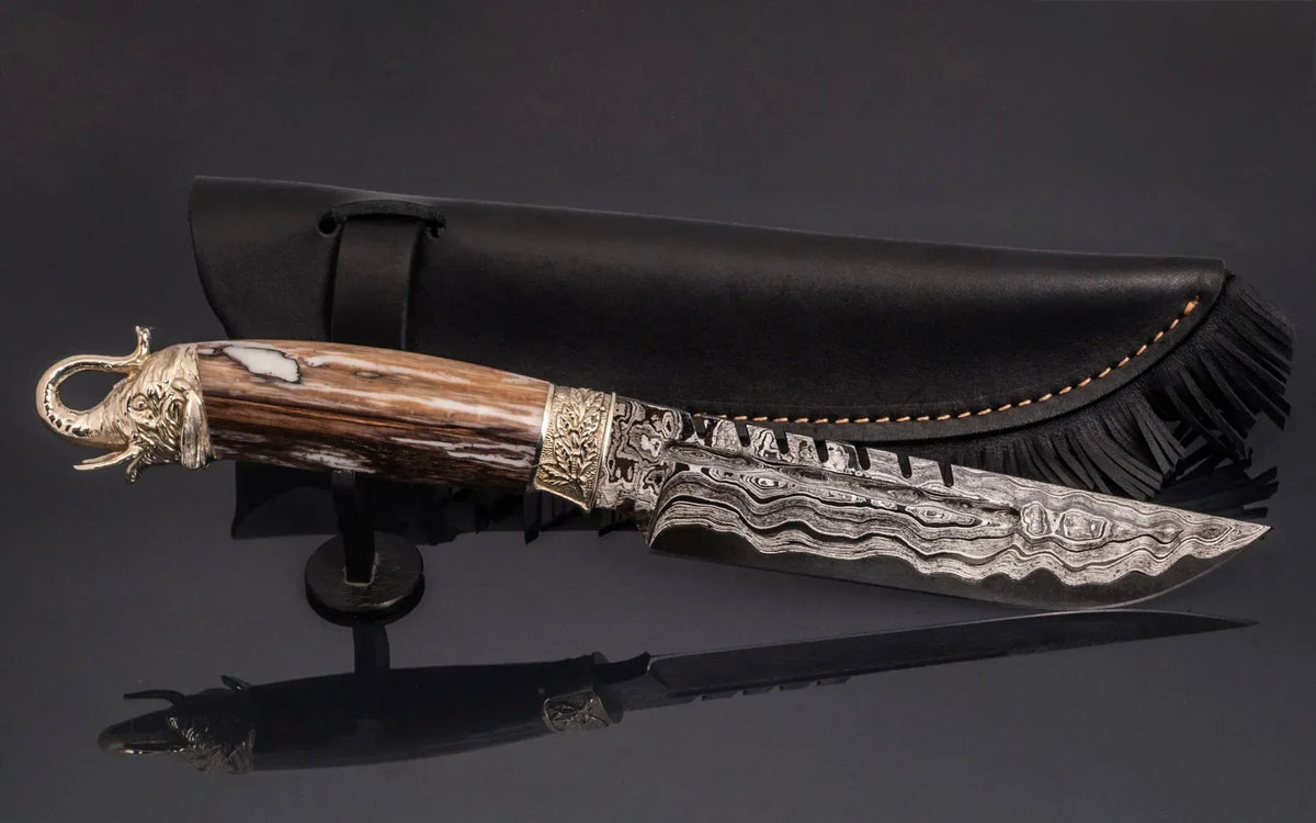 artisan crafted Damascus knife