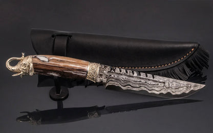 artisan crafted Damascus knife