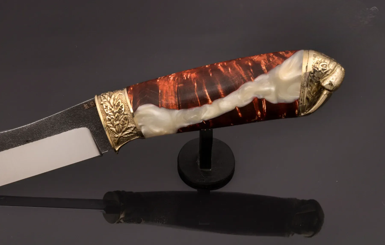 Exclusive Designer Handmade Knife with Hybrid Handle - Elegant Knives