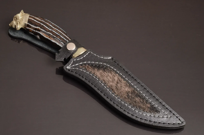 Exclusive Luxury Collectible Knife with Mammoth Tooth Handle