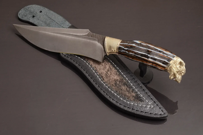 Exclusive Luxury Collectible Knife with Mammoth Tooth Handle