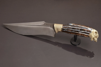 Exclusive Luxury Collectible Knife with Mammoth Tooth Handle