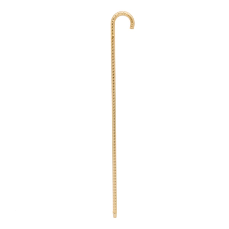 Luxury Brass Walking Cane with Jeweled Handle – Handmade in Italy